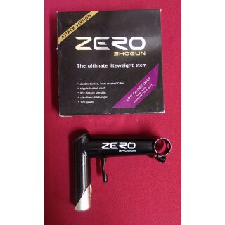 Shogun Zero CrMo Vorbau, 1 1/4“, 120mm, 0°, inkl. Bremszuggegenhalter, schwarz, NEU