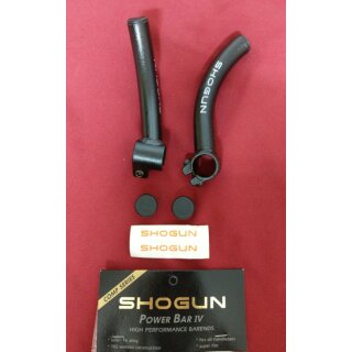 Shogun Power Bar IV Barends, Alu, schwarz, inkl. Endplugs, NEU