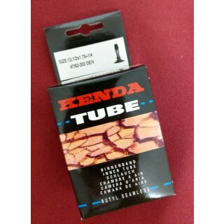 Kenda Butyl Schlauch, 12.1/2x1,75+1/4, 47/62-203 DE/V, Dunlop-Ventil, NEU