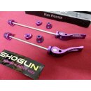 Shogun Flex Fighter Naben-Schnellspanner, vorne+hinten, Alu, purple, NEU