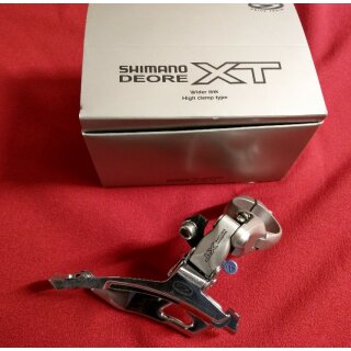 Shimano Deore XT FD-M751 Umwerfer, Top-Pull, 34,9mm, silber, NEU