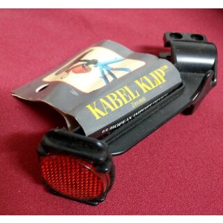 Kabel-Clip Sattelstützen Halterung für Kabelschloss, inkl. Reflektor, made in USA, NEU