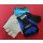 M-Wave Gel Touch Handschuhe, Kurzfinger, schwarz/blau,  L, NEU