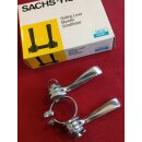 Sachs Huret Rennrad-Schalthebel, Alu, 2/7-fach, silber, NEU in Originalverpackung