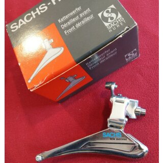 Sachs New Success Rennrad Umwerfer, 2-fach, Anlötversion, silber, NEU in Originalverpackung