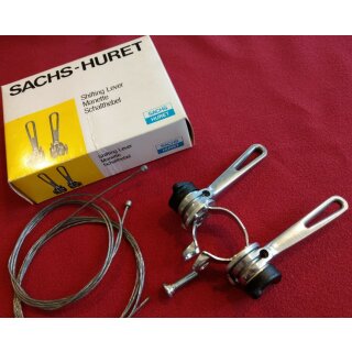 Sachs Huret Rennrad-Schalthebel, 2/7-fach, silber, NEU in Originalverpackung