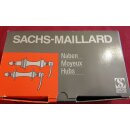 Sachs New Success Nabensatz, Rennrad, 7-fach Schraubkranz, 36 Loch, 130mm Einbaubreite, silber, NEU, OVP