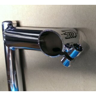 Potence 3T Chromix Corsa Plus Vintage - Tige 130mm, Pince 25,8, Acier Chromé, NOS
