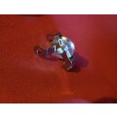 Bremszuggegenhalter mit Umlenkrolle, silber, NEU
