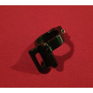 Klemmschelle für Anlötumwerfer, 31,8mm, carbon-design, NEU