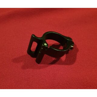 Alu Klemmschelle für Anlötumwerfer, 34,9mm, schwarz matt, NEU