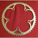 Campagnolo C10 53/42 Rennrad Kettenblatt, 53 Zähne, 130mm Lochkreis, Alu, mit Steighilfen, poliert, NEU