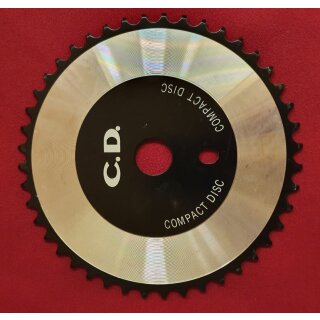 BMX Kettenblatt Compact Disc, 44 Zähne, schwarz, NEU