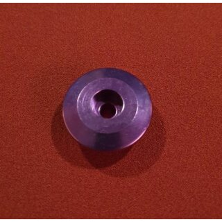 Alu Aheadcap, 1 1/4", purple inkl. Gummiring, NEU