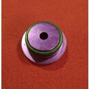 Alu Aheadcap, 1 1/4", purple inkl. Gummiring, NEU