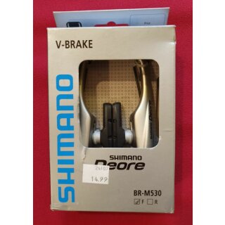 Shimano Deore BR-M530 V-Brakes, Paar, für Vorderrad, silber, NEU