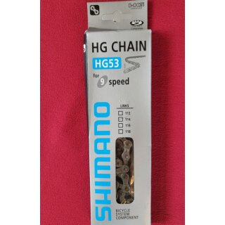 Shimano HG-53 Kette, 9-fach, 114 Glieder, NEU