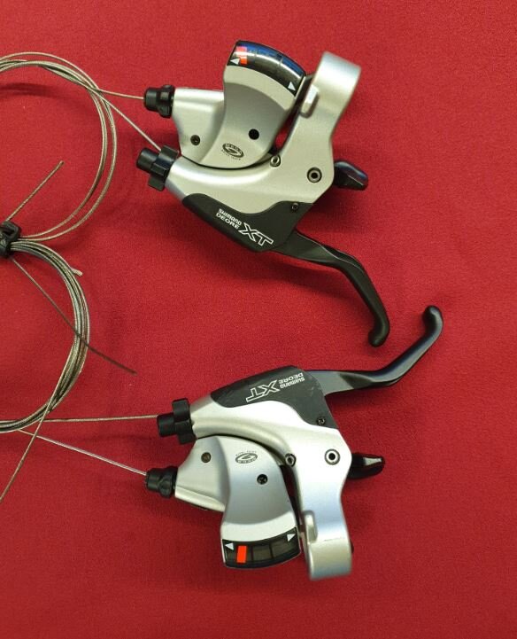 Poignées De Frein Et Dérailleur Shimano Deore ST-M510 – 3×9 Vitesses – Occasion En Bon état, Compatible VTT, Vélo électrique