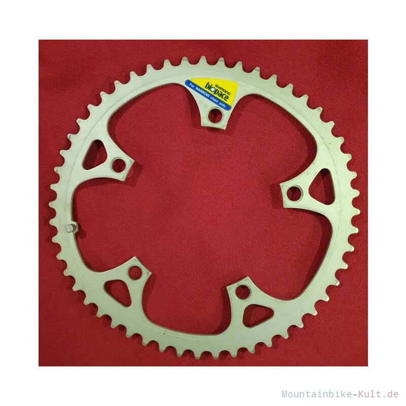 Plateau Shimano Biopace 42T 130 BCD - Occasion Argenté Vélo Route