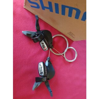 Shimano Alivio SL-M410 Shifter, 3/8-fach, inkl. Züge/Außenhüllen, NEU