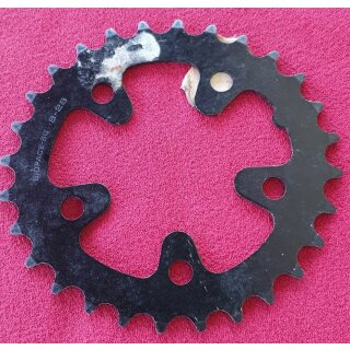 Shimano Biopace MTB Kettenblatt, Alu, 74mm Standard Lochkreis, 28 Zähne, schwarz, NEU