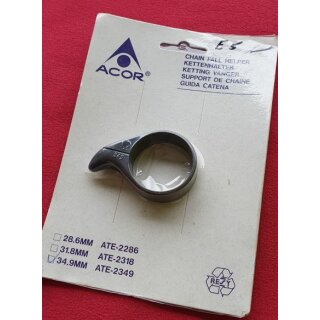 Acor ATE-2349 Kettenhalter, 34,9mm, schwarz, NEU