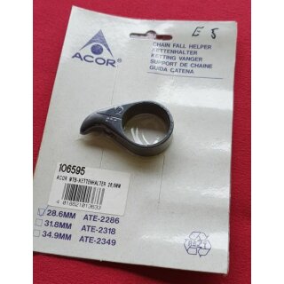 Acor ATE-2286 Kettenhalter, 28,6mm, schwarz, NEU