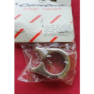 Cycletech Klemme, Alu, 30,0mm, Titan-Finish, NEU