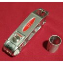 Modolo Tenos CNC Rennrad Vorbau, 1 1/8" mit 1" Adapter, 120mm, silber, NEU