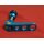 Ringlé Cam Twist Titanium Sattelstützen Schnellspanner, blau, NEU