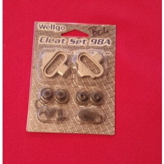 Wellgo Cleat Set 98A, kompatibel zu Shimano SPD Pedale, NEU