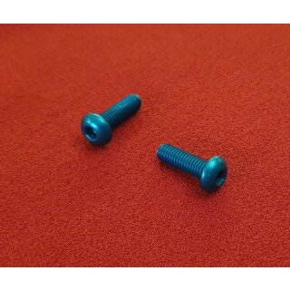 Shogun Aluminium Flaschenhalter Schrauben, 2er-Set, blau, NEU
