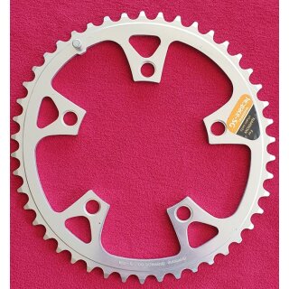 Shimano Biopace MTB Kettenblatt, 46 Zähne, 110mm Lochkreis, silber, NEU