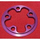 Speed-Tec Anti Chainsuck Ring / Kettenfangring, Alu, cnc-gefräßt, für 20 Zähne, 56mm Lochkreis, purple, NEU