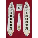 Shogun Aufkleber Set, 4 Stück, NEU