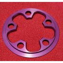 Speed-Tec Anti Chainsuck Ring / Kettenfangring, Alu, cnc-gefräßt, für 28 Zähne, 74mm Lochkreis, purple, NEU