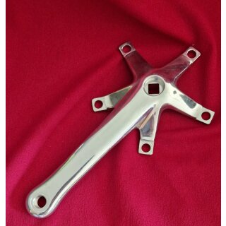Edco Competition Rennrad Kurbel, 130mm Lochkreis, 175mm, rechts, silber poliert, NEU