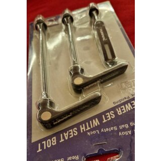 Humpert Alu Schnellspanner-Set, Naben und Sattelstützenspanner, schwarz, NEU