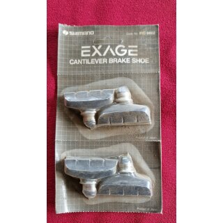 Shimano Exage Bremsbeläge, 4 Stück, NEU - Dekostück, nicht zu benutzen!
