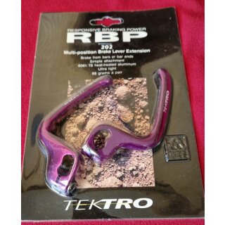 RBP Tektro Bremshebel-Verlängerung, Alu, purple, NEU, OVP