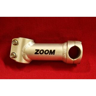 Zoom MTB Alu Vorbau, 1" Ahead, 100mm, 10°, silber matt, NEU