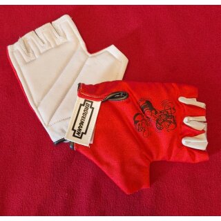 Brügelmann Handschuhe, kurz, rot, S, NEU, Retro