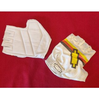 Brügelmann Handschuhe, kurz, weiß, XL, NEU, Retro