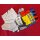 Brügelmann Team Handschuhe, kurz, bunt, M, NEU, Retro