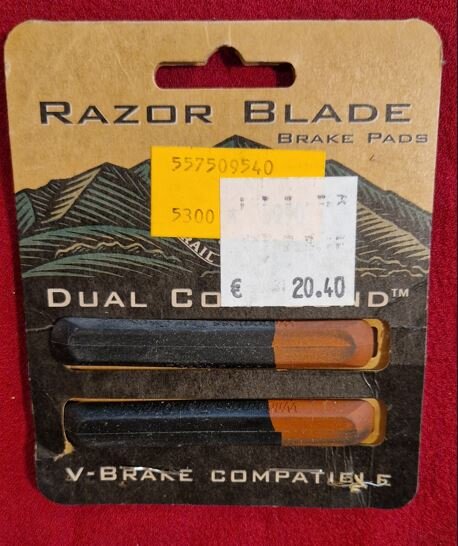 Brake Razorblade WTB Razor Blade V-Brake Bremsgummis fรผr Cartridge Bremsschuhe, NEU, 12,99