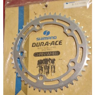 Shimano Dura-Ace Rennrad Kettenblatt, 130mm Lochkreis, 46 Zähne, silber, Alu, NEU