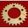 CNC-gefräßtes Alu Kettenblatt, 74mm Standard Lochkreis, 26 Zähne, silber, NEU