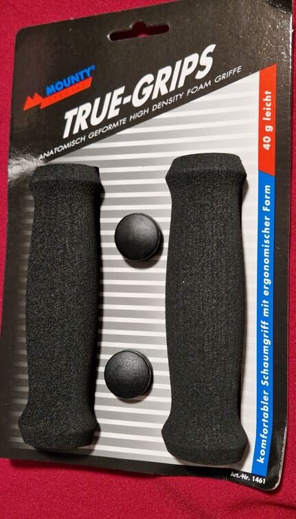 Mounty Special True Grips Moosgummi Griffe, schwarz, NEU, 7,99