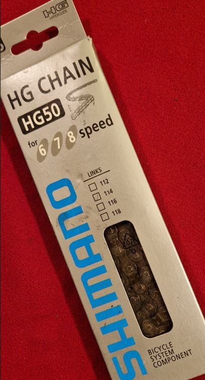 Shimano Cn-hg53 Kettenschloss Catena Shimano - 114 Maglie, Argento | Ricambio Bici CN-HG53 9 Velocità - 6