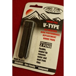 Kool-Stop Linear Pull V-Type All Weather Bremsbeläge Austauschgummis für V-Brake Cartridge-Bremsschuhe, NEU
